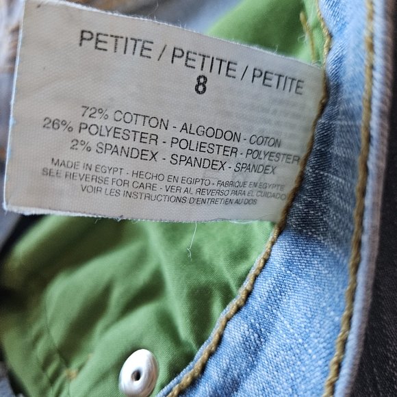 Jeanstar Light Blue Faded Jeans Mercury Size 8 Petite - Picture 7 of 7